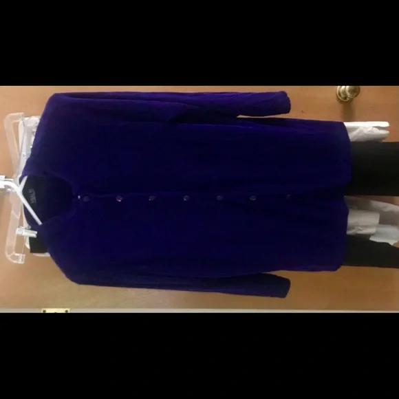 New Vikki Vi Purple Top or Jacket Button Down 1XP made in USA - Picture 11 of 12